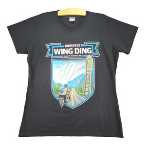 Port & Company Womens Knoxville Tennessee T-Shirt Black Size XL Wing Ding